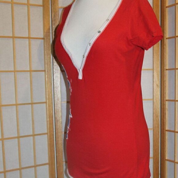 Cleveland Indians Sm Hawaiian V-Neck Tee - Picture 13 of 16